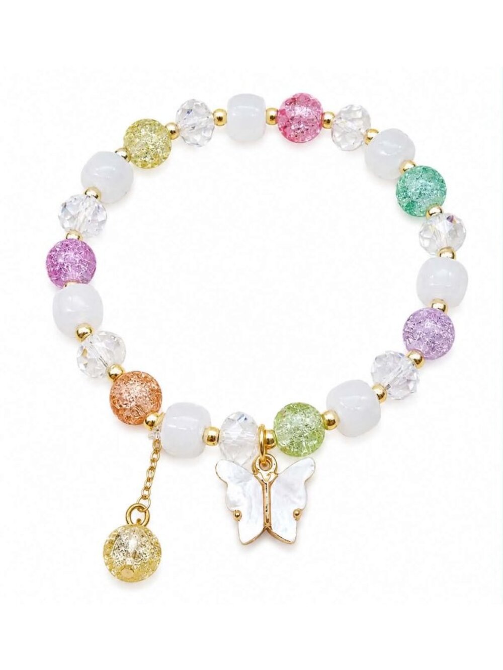 Pastel Butterfly Charm Bracelet